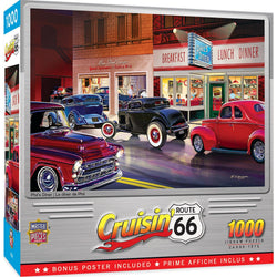 Cruisin' Route 66 - Phil's Diner 1000 Piece Jigsaw Puzzle (ONLINE ORDER ONLY)