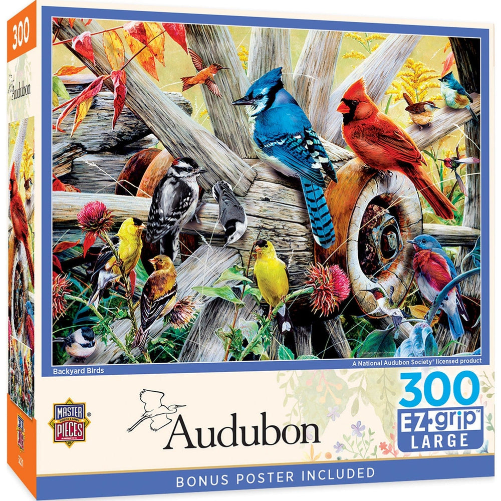 Audubon - Backyard Birds 300 Piece EZ Grip Jigsaw Puzzle (ONLINE ORDER ONLY)