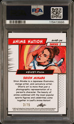 Graded 2024 Leaf Web Exclusives Kelsey Plum #39 Anime Nation Series 2 Blue /75 Basketball Card PSA 8 Near Mint (ONLINE ORDER ONLY)