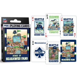 Seattle Seahawks Fan Deck Playing Cards - 54 Card Deck (ONLINE ORDER ONLY)