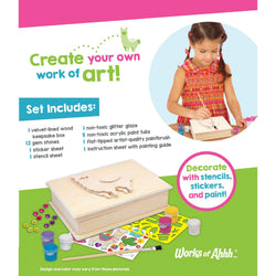 Llama Keepsake Box Wood Craft & Paint Kit (ONLINE ORDER ONLY)