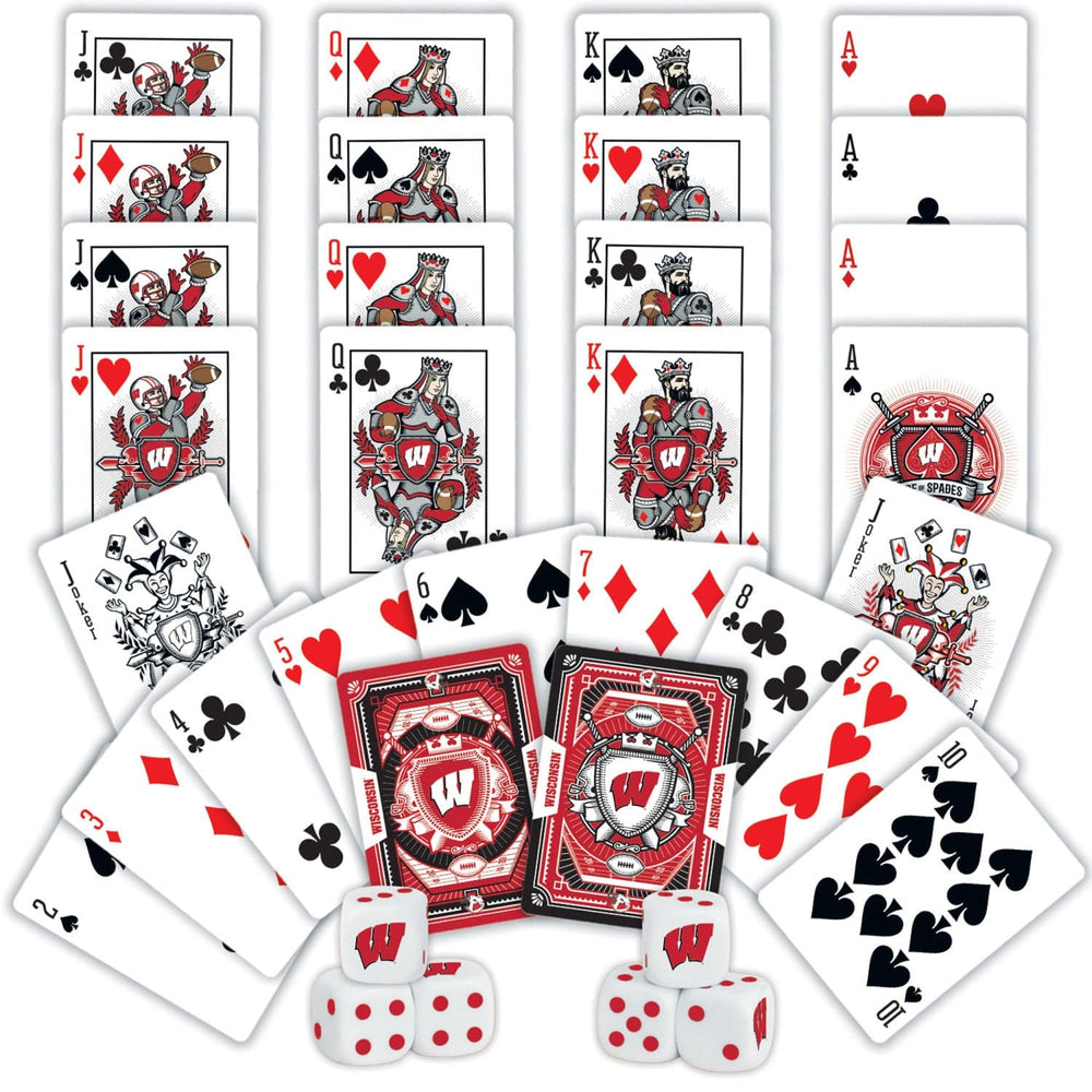 Wisconsin Badgers - 2-Pack Playing Cards & Dice Set (ONLINE ORDER ONLY)