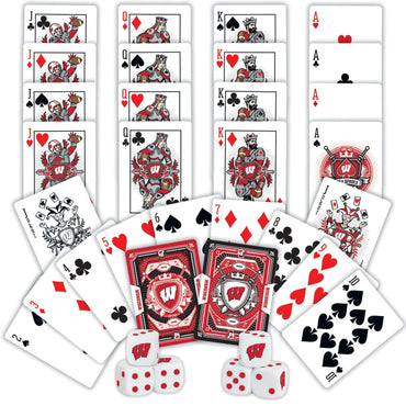 Wisconsin Badgers - 2-Pack Playing Cards & Dice Set (ONLINE ORDER ONLY)