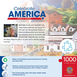 Celebrate America - Stars & Stripes 1000 Piece Jigsaw Puzzle (ONLINE ORDER ONLY)
