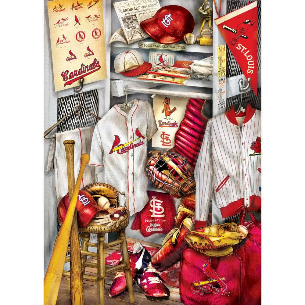 St. Louis Cardinals - Locker Room 500 Piece Jigsaw Puzzle (ONLINE ORDER ONLY)