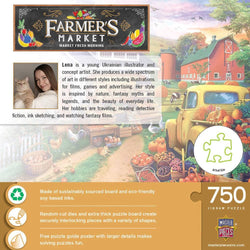 Farmer's Market - Market Fresh Morning 750 Piece Jigsaw Puzzle (ONLINE ORDER ONLY)