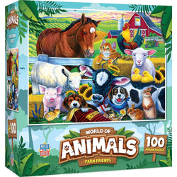 World of Animals - Farm Friends 100 Piece Jigsaw Puzzle (ONLINE ORDER ONLY)