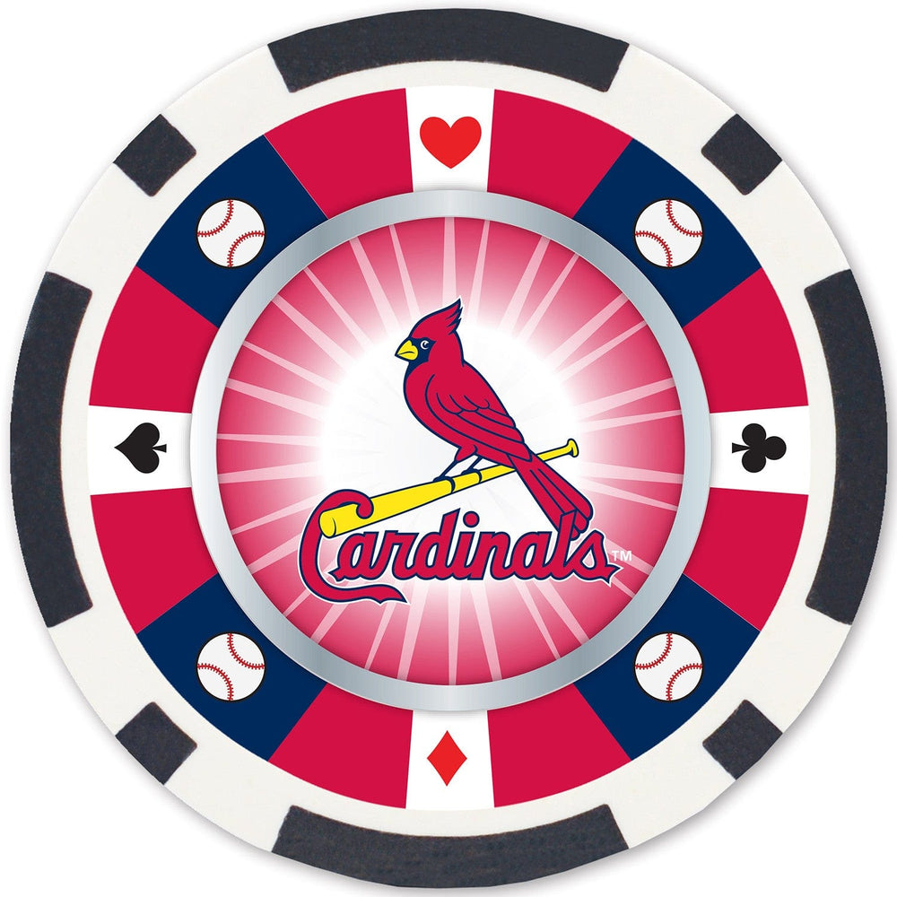 St. Louis Cardinals 100 Piece Poker Chips (ONLINE ORDER ONLY)