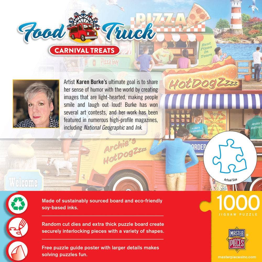 Food Truck Roundup - Carnival Treats 1000 Piece Jigsaw Puzzle (ONLINE ORDER ONLY)