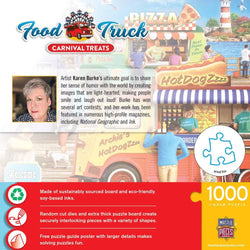 Food Truck Roundup - Carnival Treats 1000 Piece Jigsaw Puzzle (ONLINE ORDER ONLY)