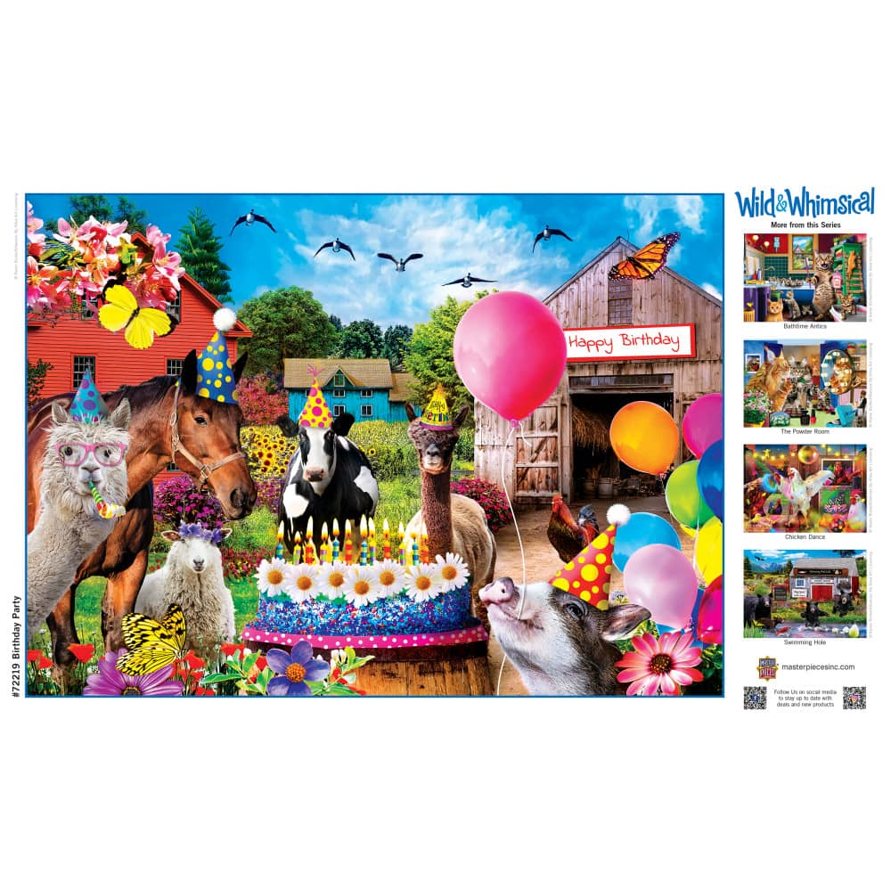 Wild & Whimsical - Birthday Party 1000 Piece Jigsaw Puzzle