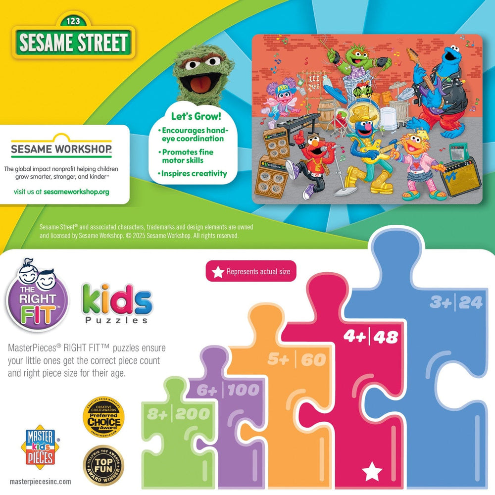 Sesame Street - Rock Stars 48 Piece Jigsaw Puzzle (ONLINE ORDER ONLY)