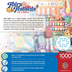 Fairs & Festivals - Pop-A-Balloon 1000 Piece Jigsaw Puzzle (ONLINE ORDER ONLY)