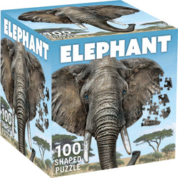 Elephant 100 Piece Shaped Jigsaw Puzzle (ONLINE ORDER ONLY)