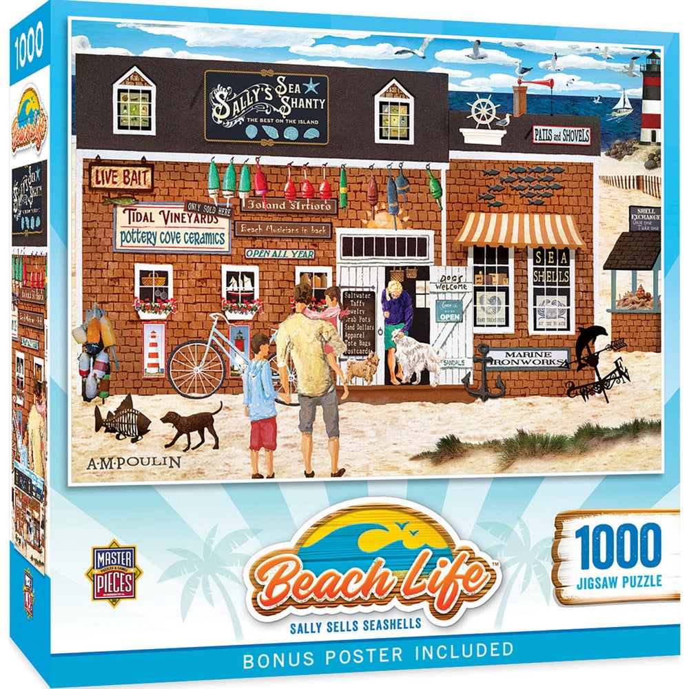 Beach Life - Sally Sells Seashells 1000 Piece Jigsaw Puzzle (ONLINE ORDER ONLY)