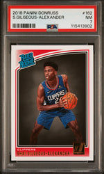 Graded 2018 Panini Donruss Shai Gilgeous-Alexander #162 Rookie RC Basketball Card PSA 7 Near Mint (ONLINE ORDER ONLY)