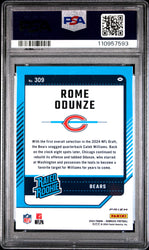 Graded 2024 Panini Donruss Rome Odunze #309 Optic Preview Pink Rookie RC Football Card PSA 10 Gem Mint (ONLINE ORDER ONLY)
