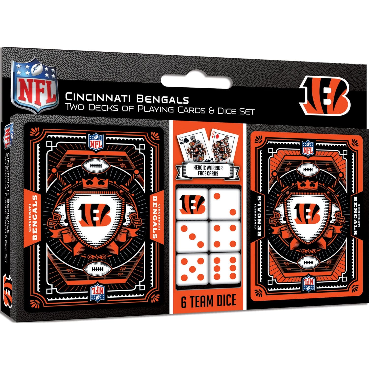 Cincinnati Bengals - 2-Pack Playing Cards & Dice Set (ONLINE ORDER ONLY)