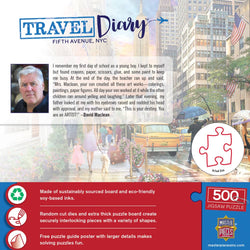 Travel Diary - Fifth Avenue, NYC 500 Piece Jigsaw Puzzle