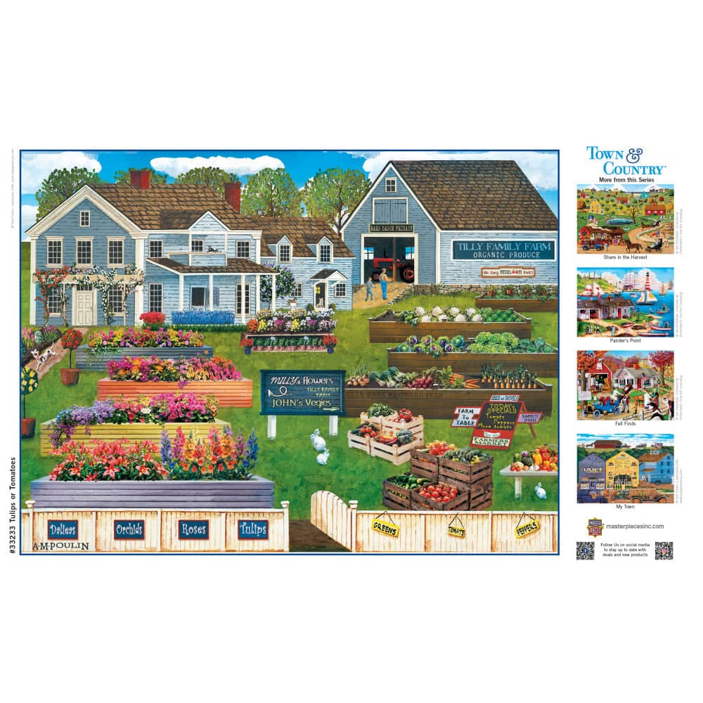 Town & Country - Tulips or Tomatoes 300 Piece EZ Grip Jigsaw Puzzle (ONLINE ORDER ONLY)