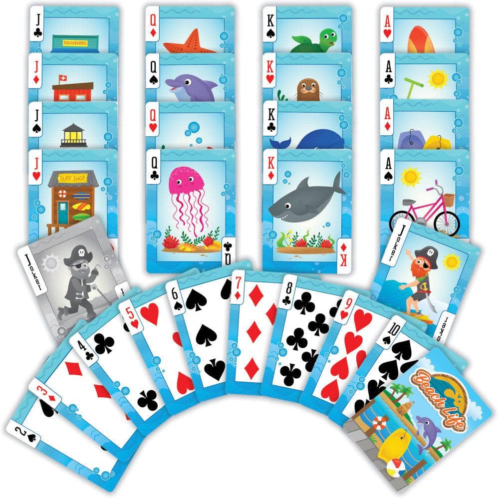 Beach Life Playing Cards - 54 Card Deck (ONLINE ORDER ONLY)