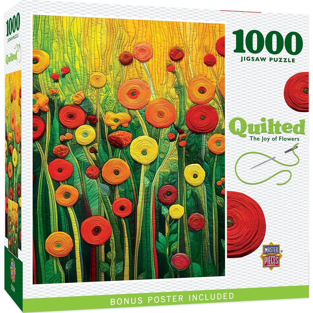 Quilted - The Joy of Flowers 1000 Piece Jigsaw Puzzle (ONLINE ORDER ONLY)