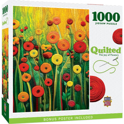 Quilted - The Joy of Flowers 1000 Piece Jigsaw Puzzle (ONLINE ORDER ONLY)