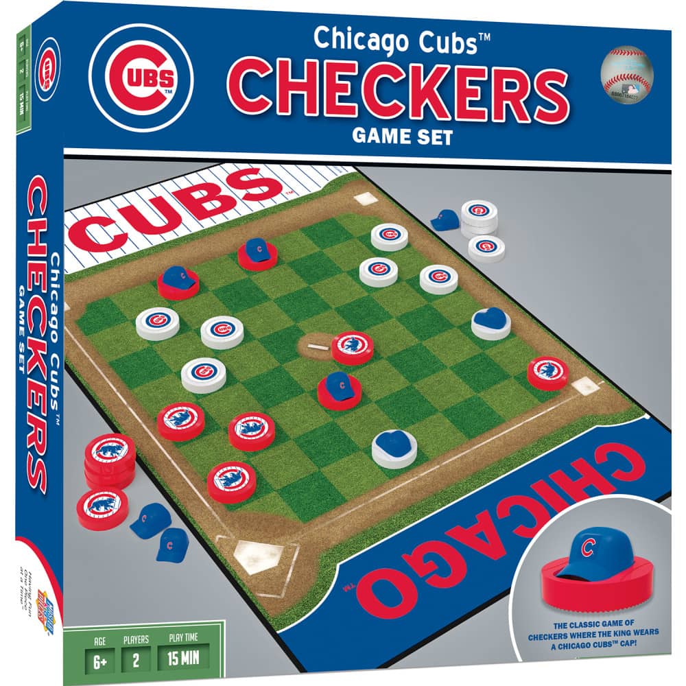 Chicago Cubs Checkers Board Game