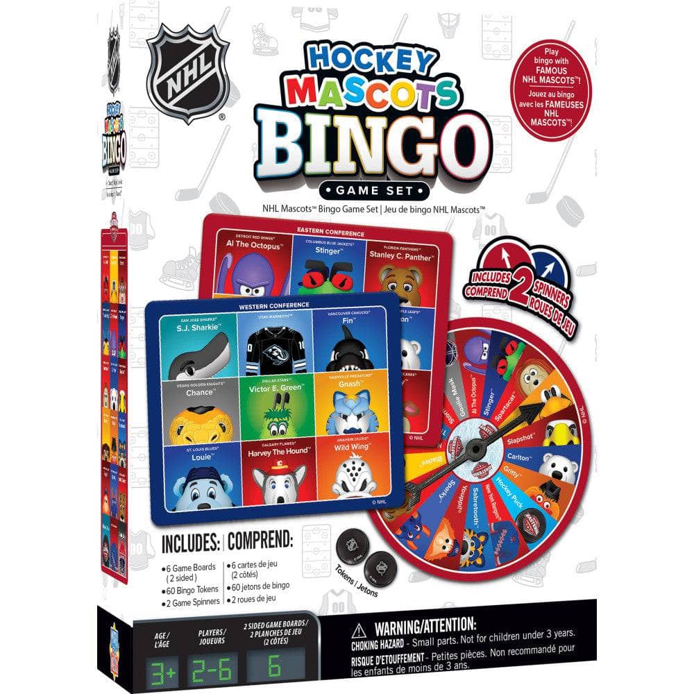 NHL Mascots Bingo Game