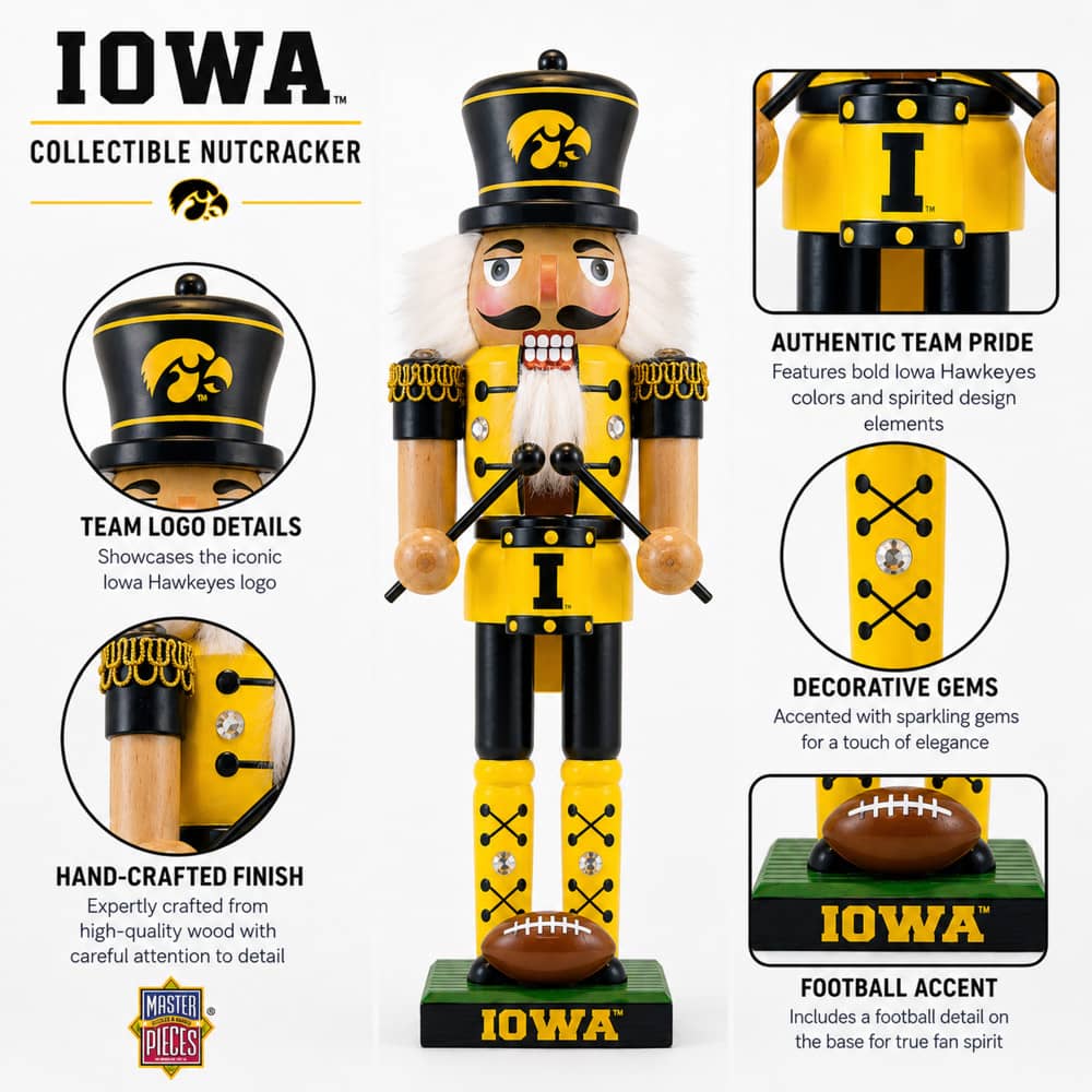Iowa Hawkeyes - Collectible Nutcracker