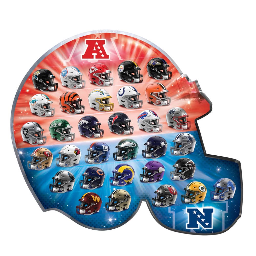 NFL - Teams Helmet 300 Piece Shaped Jigsaw Puzzle
