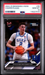 Graded 2024 Topps Bowman U Now Cooper Flagg #95 Rookie RC Basketball Card PSA 10 Gem Mint (ONLINE ORDER ONLY)