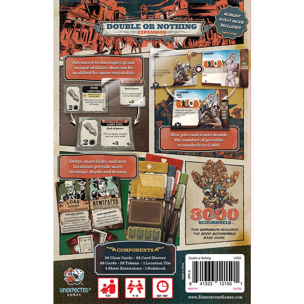 3000 Scoundrels: Double or Nothing Expansion (ONLINE ORDER ONLY)