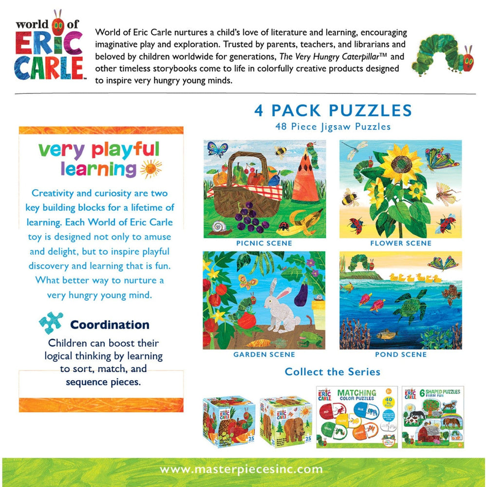 World of Eric Carle 48 Piece Jigsaw Puzzles 4-Pack