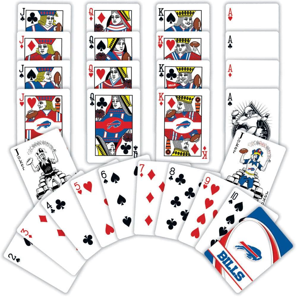 Buffalo Bills Playing Cards - 54 Card Deck (ONLINE ORDER ONLY)