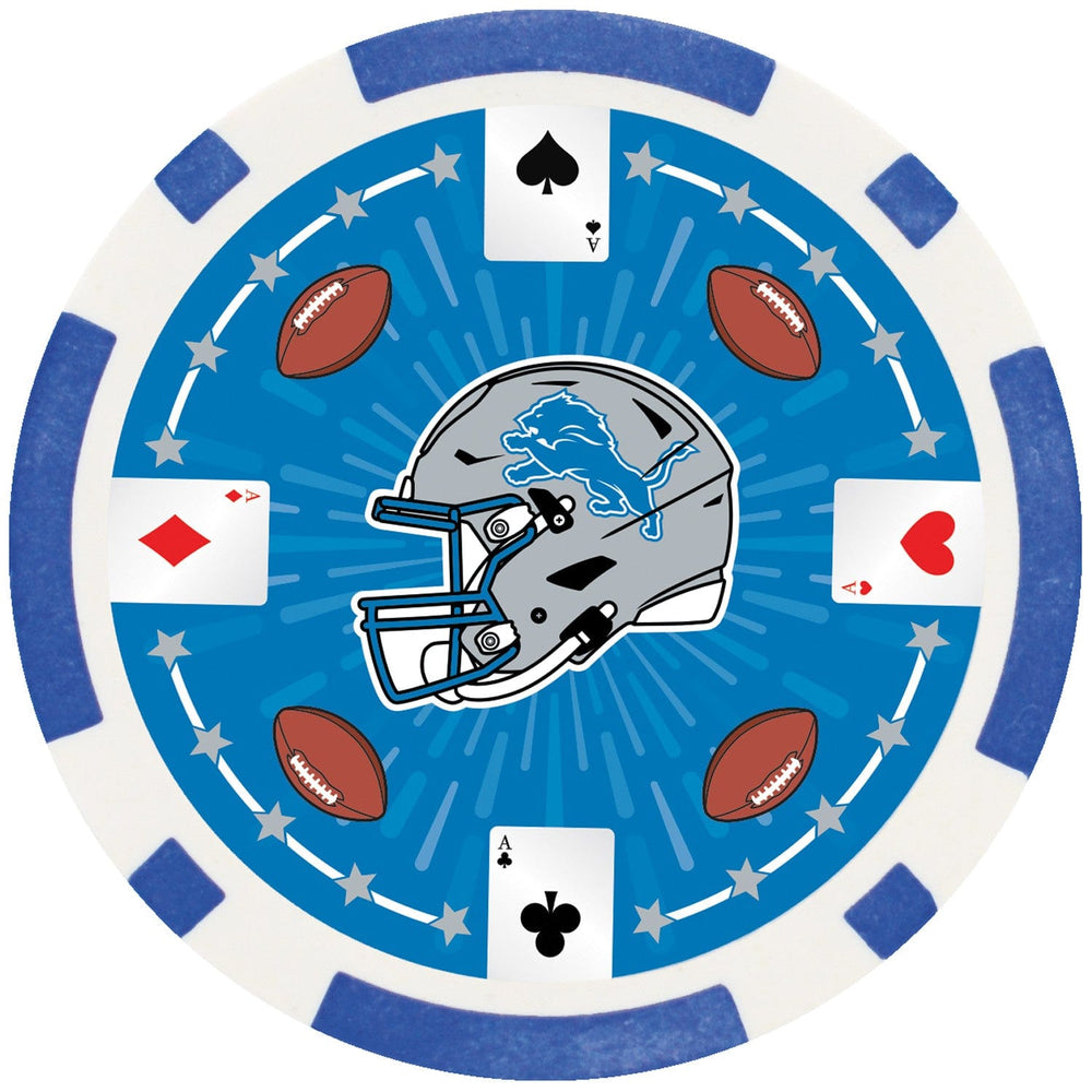 Detroit Lions 100 Piece Poker Chips (ONLINE ORDER ONLY)