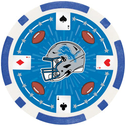 Detroit Lions 100 Piece Poker Chips (ONLINE ORDER ONLY)