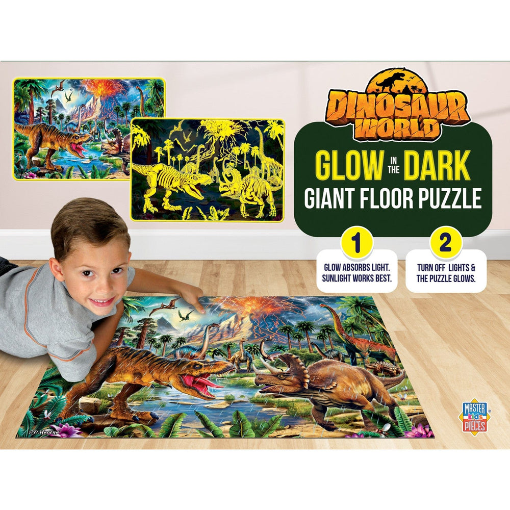 Glow in the Dark - Dinosaur World 48 Piece Floor Jigsaw Puzzle (ONLINE ORDER ONLY)