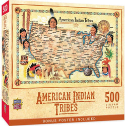 American Indian Tribes 500 Piece Jigsaw Puzzle (ONLINE ORDER ONLY)