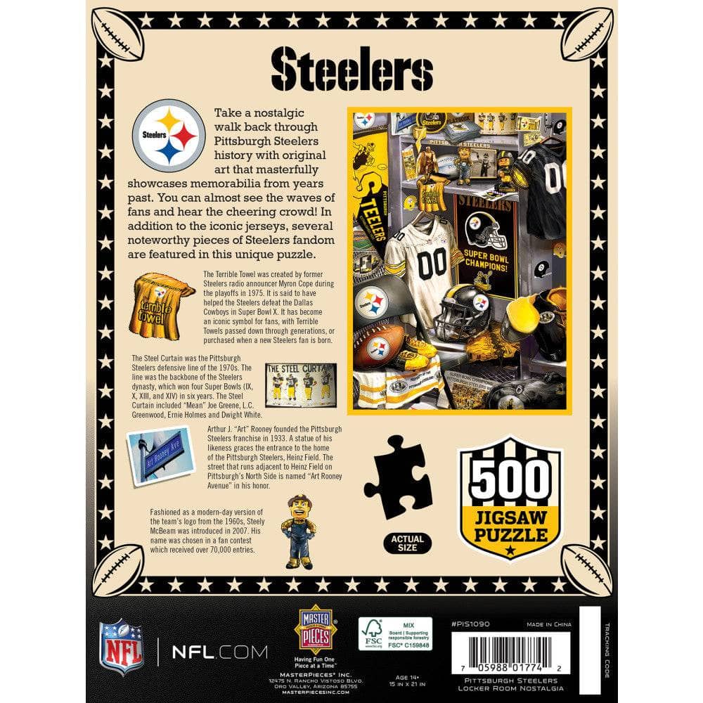 Pittsburgh Steelers - Locker Room 500 Piece Jigsaw Puzzle (ONLINE ORDER ONLY)