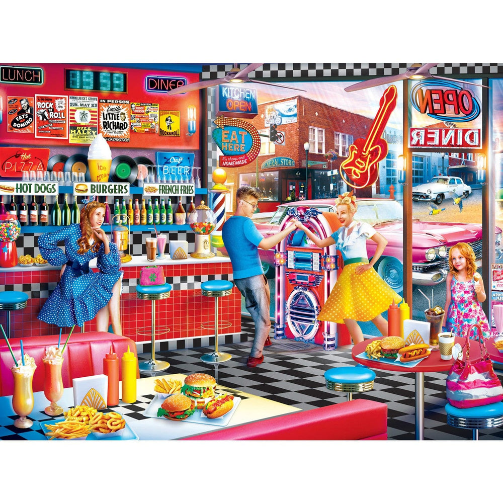 Drive-Ins, Diners & Dives - Good Times Diner 550 Piece Jigsaw Puzzle (ONLINE ORDER ONLY)