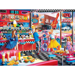 Drive-Ins, Diners & Dives - Good Times Diner 550 Piece Jigsaw Puzzle (ONLINE ORDER ONLY)