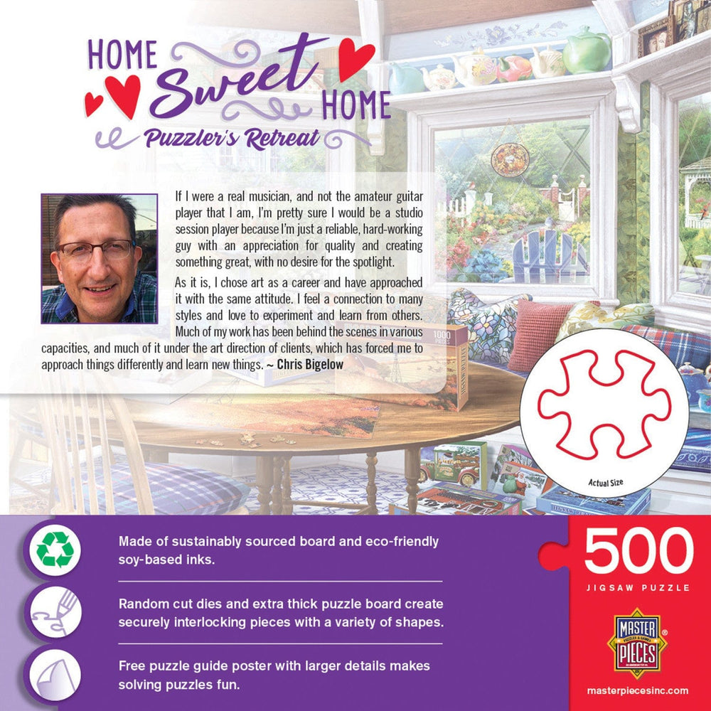 Home Sweet Home - Puzzler's Retreat 500 Piece Jigsaw Puzzle (ONLINE ORDER ONLY)
