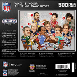 NFL Quarterbacks Club - All Time Greats 500 Piece Jigsaw Puzzle (ONLINE ORDER ONLY)