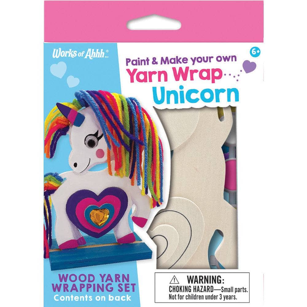 Unicorn - Wood Yarn Wrapping Craft & Paint Kit (ONLINE ORDER ONLY)