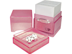 Ultra PRO: Satin Tower Deck Box - Glitter Pink (Online Order Only)
