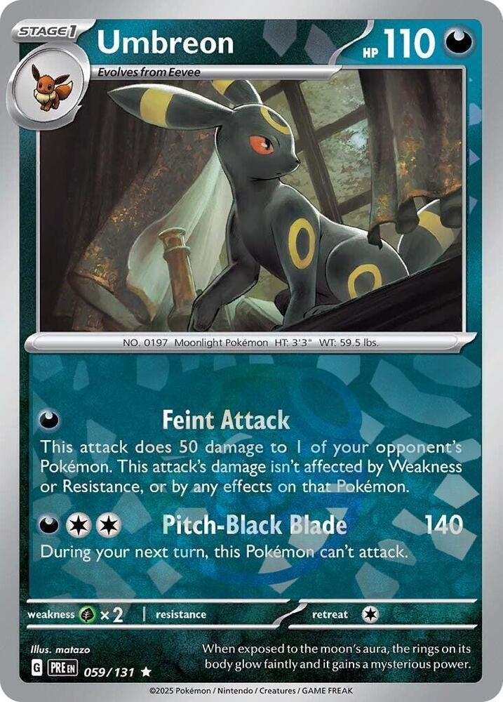 Umbreon (059/131) (Master Ball Pattern) [Scarlet & Violet: Prismatic Evolutions] (Online Only)