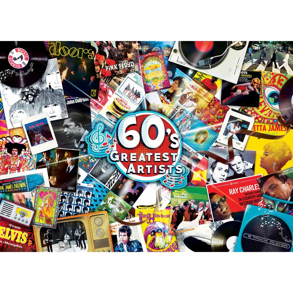 Greatest Hits - 60's Artists 1000 Piece Jigsaw Puzzle (ONLINE ORDER ONLY)