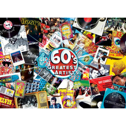 Greatest Hits - 60's Artists 1000 Piece Jigsaw Puzzle (ONLINE ORDER ONLY)