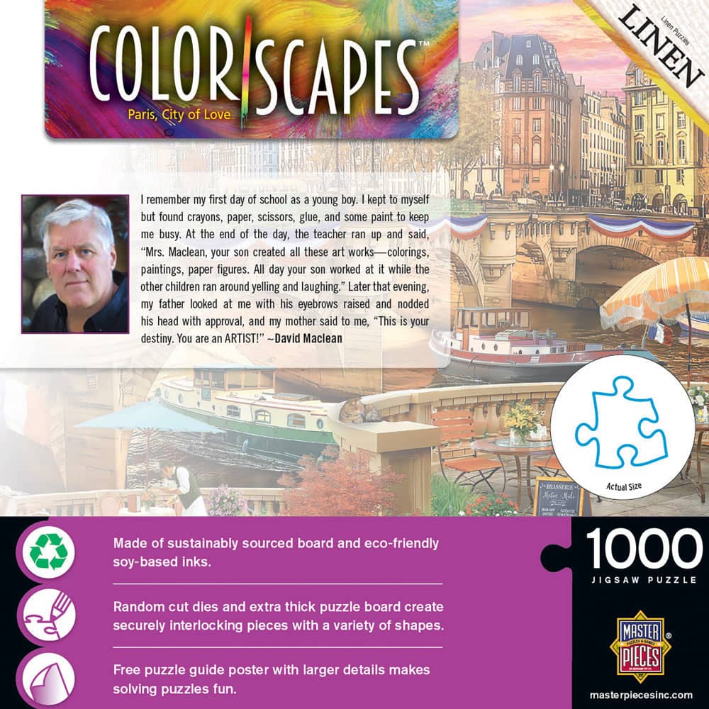 Colorscapes - Paris, City of Love 1000 Piece Jigsaw Puzzle